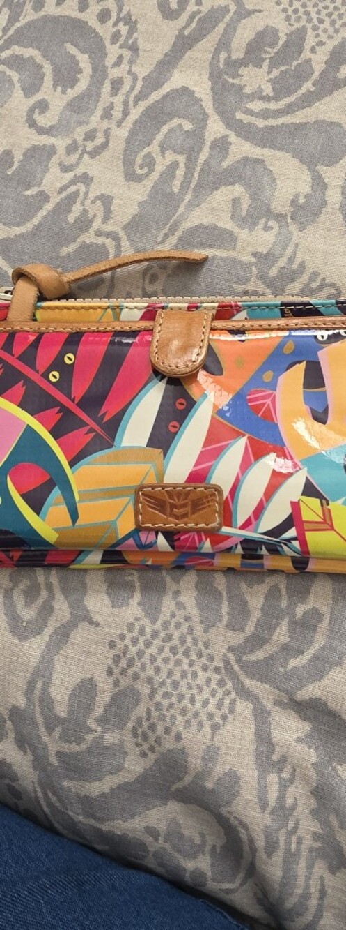 Consuela Colorful Patent Leather Wallet - Multicolor